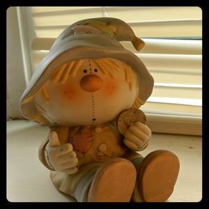Bumpkins Scarecrow Ceramic Coin Bank